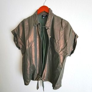JONES Shimmery Tie Top